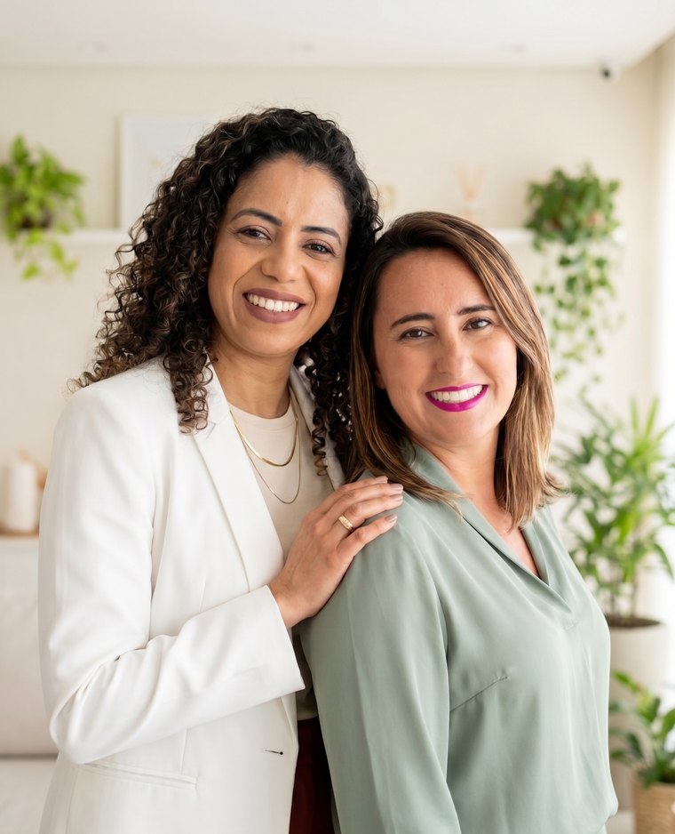 Lisiane e Milene, fundadoras da NutreScER